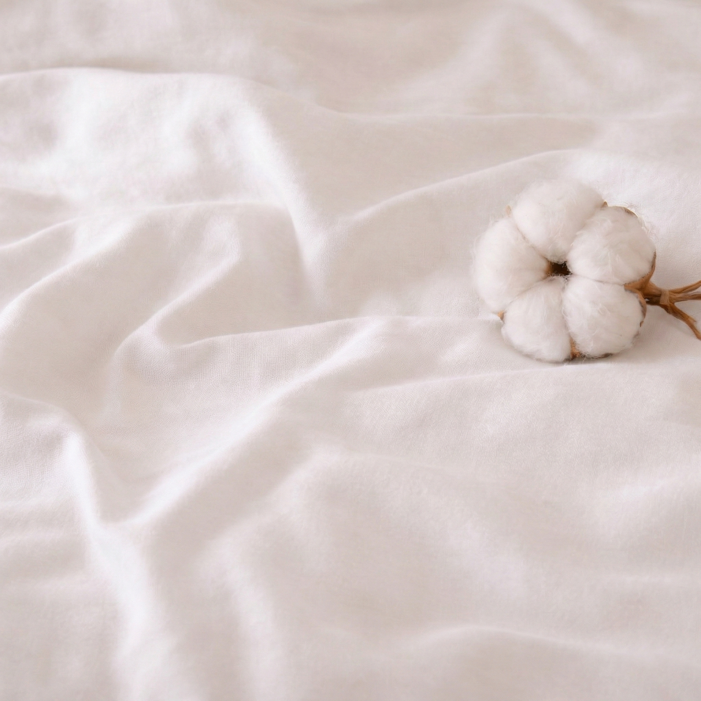Housse de couette et 2 taies d'oreiller (60x70) incluses - 100% Coton - Blanc