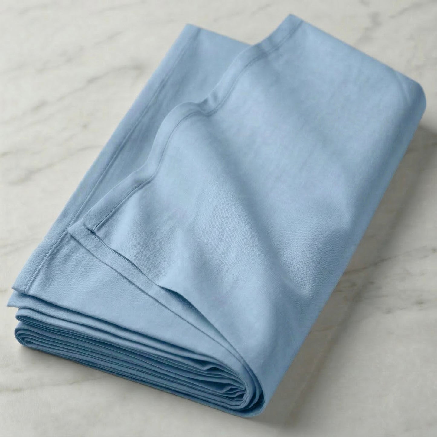 Drap en coton - Bleu clair