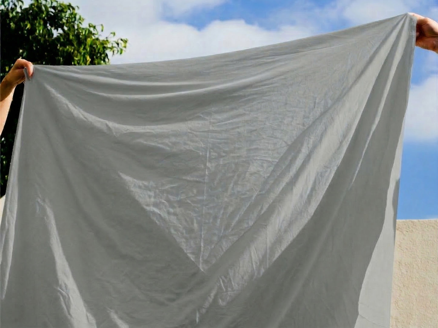 Drap en coton - Gris